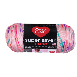 C&C Red Heart Super Saver Yarn 10oz Ombre Anemone