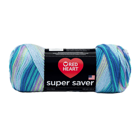 Red Heart Super Saver Yarn, Wildflower, 5oz(141g), Medium, Acrylic
