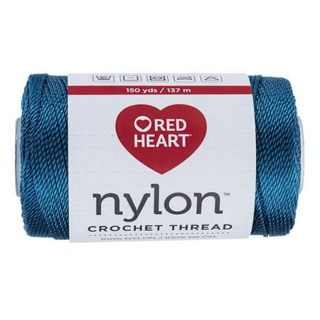 Red Heart Nylon Crochet Teal Yarn, 1 Each