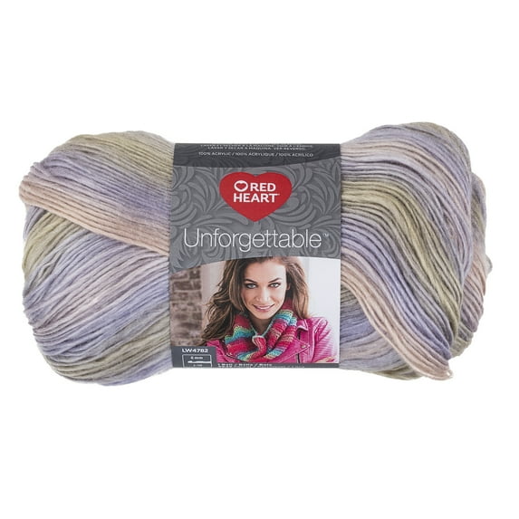 Red Heart Unforgettable Yarn, Springtime, 3.5oz(100g), Medium, Acrylic