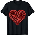 thumbnail image 1 of Red Heart Valentine's Day T-Shirt Women Girls T-Shirt, 1 of 3