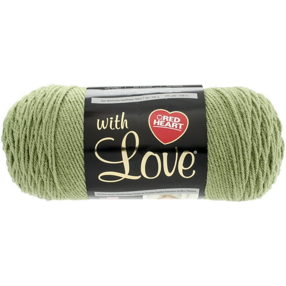 Red Heart With Love Acrylic Yarn, 1 Each