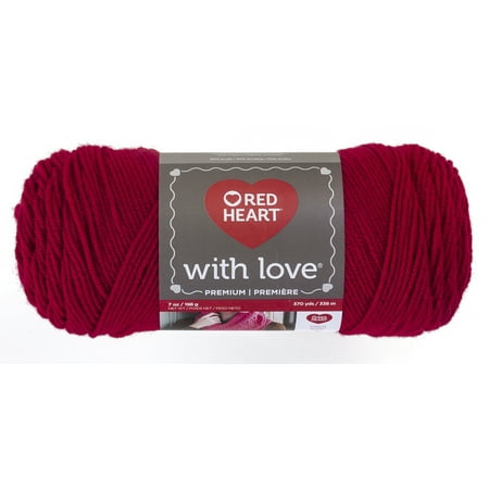 Red Heart With Love Holly Berry Yarn, 7 ounces, 370 yards