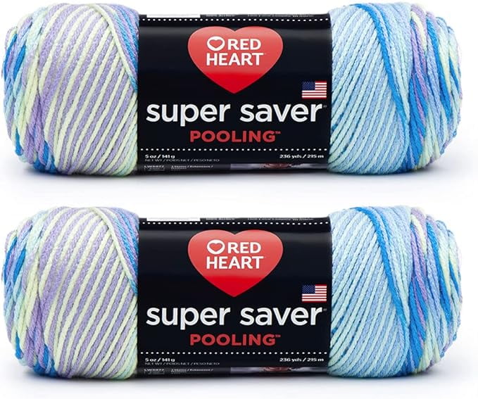 Red Heart Yarn Super Saver Pooling (2-Pack) (Stillwater)