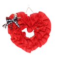 thumbnail image 1 of Red Heart-shaped Valentine's Day Wreath Door Wall Hanging Decor for Creative Party Prop Artificial Flower Garland for Ho, 1 of 12