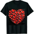 thumbnail image 1 of Red Hearts Cute Love Valentines Day Women Men Kids Gifts T-Shirt, 1 of 3
