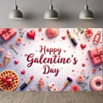 thumbnail image 1 of Red Hearts Galentine Banner Gold Stars BFF Display Lipstick Design Gift Box Pattern Friendship Backdrop for Galentine's Day Party BFF Gathering Girls' Night, 1 of 9