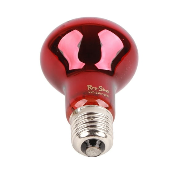 Red Heat Bulb Basking Spot Heating, 60W RS Infrared Reptile Heat Lamp Excellent 24 Hour Heat Source Red Heat Lamp Bulbs for Turtle Bearded Dragon Lizard