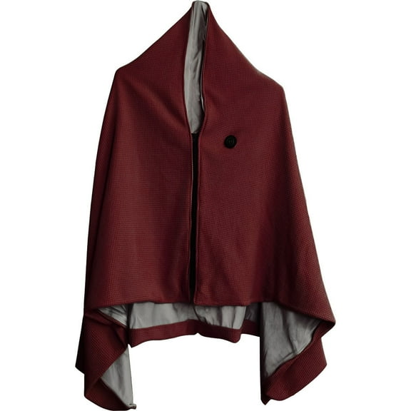 Red Heated Shawl With Usb Connection 3 Mode Temperature Control Washable Fabric For Outdoor Use 150 X 80 Cm