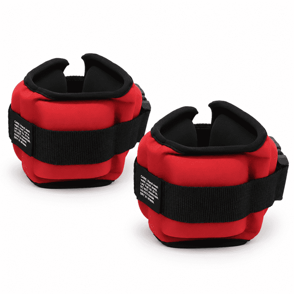 Red Heavy Resistance Aqua Dumbbells for Ankle and Wrist Swimming Pool Aerobics Workouts