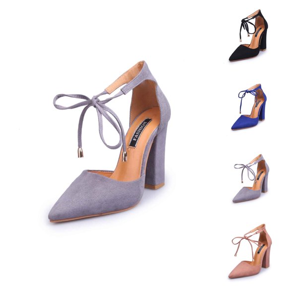 Red Heels for Women Peep Toe Casual Heels - Solid Color Breathable Design, Versatile Outdoor On Shoes, Comfortable Dressy Flats For Spring & Fall Wear