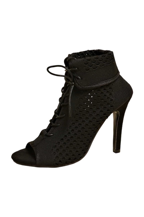 Red Heels for Women Buckle Strap High Heel Pumps - Ankle Wrap Around Design, Elegant Versatile Dress Shoes For Office Work & Casual Daily Outing