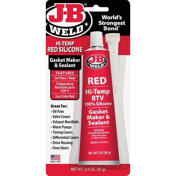 Red Hi-Temp RTV Silicone Gasket & Sealant - Pack of 4  Residential Use, Standard Application