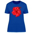 thumbnail image 1 of Red Hibiscus Painting T-Shirt Women -Image by Shutterstock, Female Large, 1 of 2