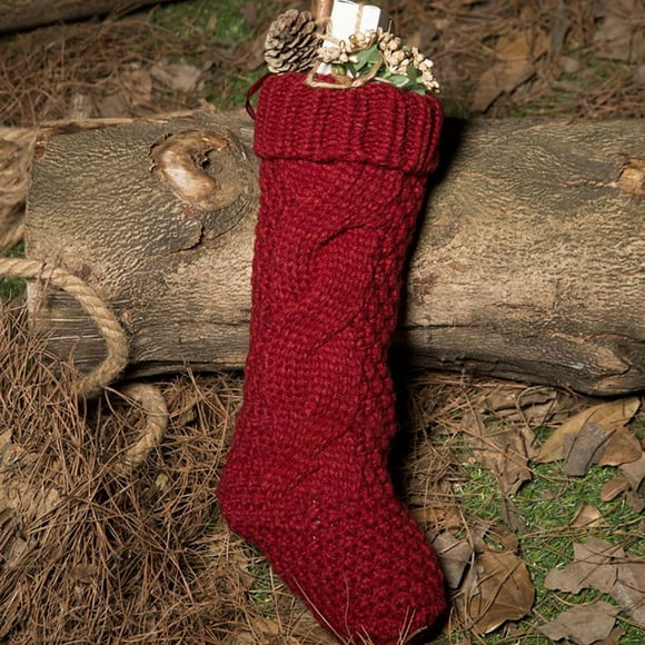 Red Home Textile Storage Christmas Holiday Knitted Stocking Hanging Crochet Stock Tree Ornament Decor Rd,Home Textile Home Textile Storage