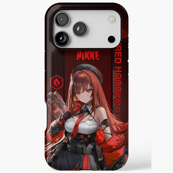 Red Hood Goddess Nikke iPhone Case 17 16 15 14 13 12 11 Pro Max
