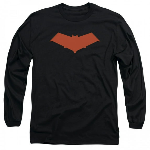 Red Hood Symbol Jason Todd Long Sleeve T-Shirt-2XLarge