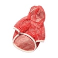 thumbnail image 1 of Red Hooded Pet Vest for Canines & Felines, L Size - Breathable Mesh Fabric, Spring & Summer Appropriate, Comfortable Fit - Dogs, Cats, Daily Wear, Spring Outings, Summer Walks, Indoor & Outdoor Use, 1 of 9