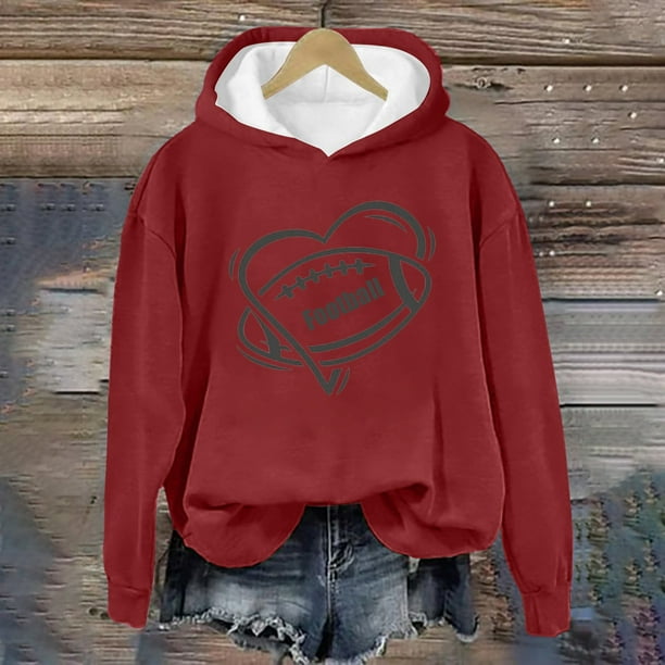 Red hoodie outfit womens cheap