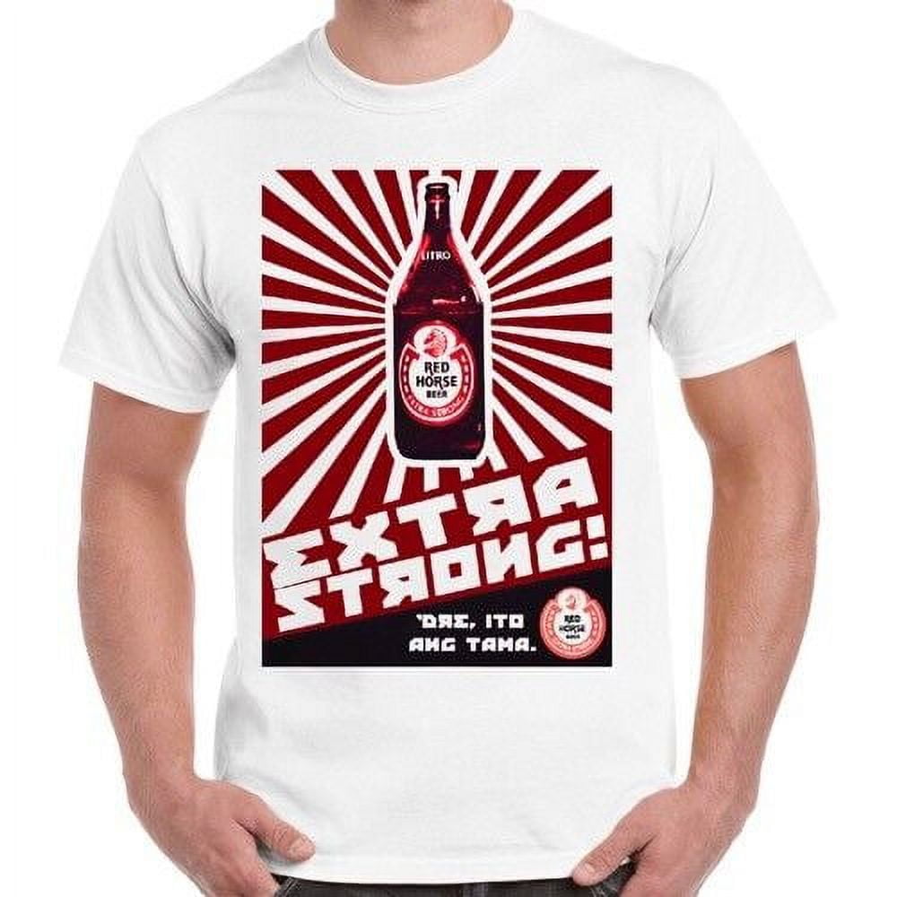 Red Horse Extra Strong Beer Logo Philippines Manila Retro T Shirt 1501