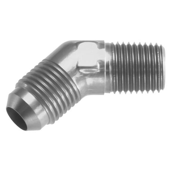 Red Horse Performance 10AN 45 deg to 08 NPT Male Adapter - Clear