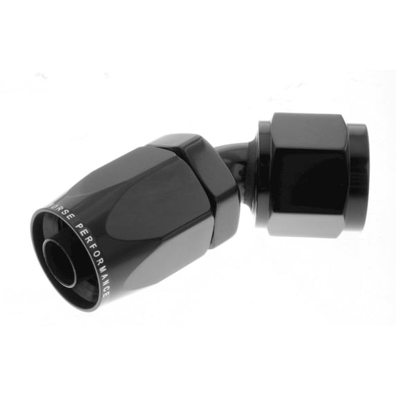 Red Horse Performance 6045-04-2 RHP6045-04-2 -04 45 DEGREE FEMALE ALUMINUM HOSE END - BLACK