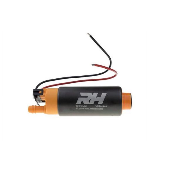 Red Horse Performance 6910-340-02 RHP6910-340-02 E85 COMPATIBLE IN TANK FUEL PUMP 340 LPH -OFFSET INLET