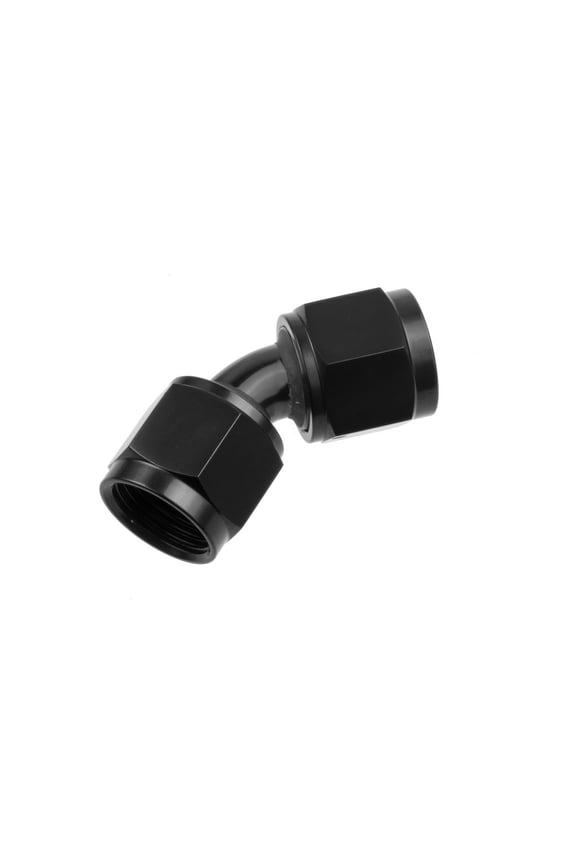 Red Horse Performance 8145-04-1-04 Female To Female AN/JIC Flare Swivel Coupling -45 Degree - Red&Blue