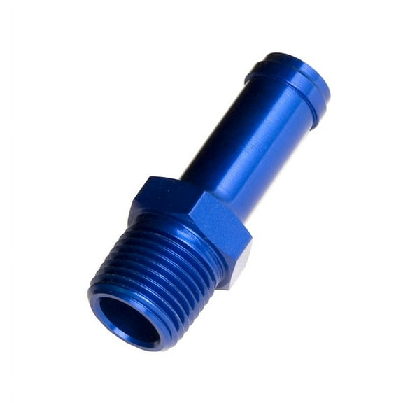Red Horse Performance 840-08-06-1 RHP840-08-06-1 -08 (1/2") OD HOSE NIPPLE TO -06 (3/8") NPT MALE - STRAIGHT - BLUE