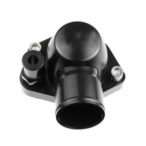 Red Horse Performance Water Neck 1.50In Hose | For SBF 260/289/302/351 W Engine | Aluminum | Black