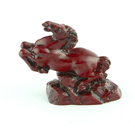 Red Horse Statue to Activate Peach Blossom Luck