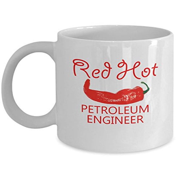 Engineer 11 oz Coffee Mug - Red Hot Chili Pepper White Ceramic Gift