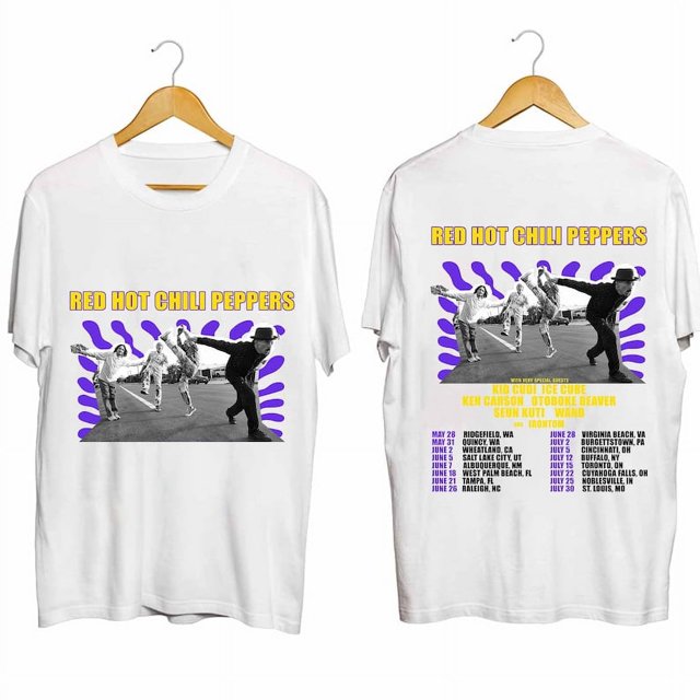 Red Hot Chili Peppers 2024 Tour Shirt, Red Hot Chili Peppers Band Fan