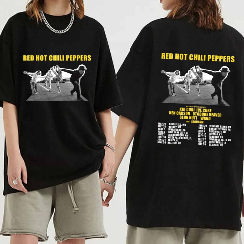 Red Hot Chili Peppers 2024 Tour Shirt, Red Hot Chili Peppers Band Fan