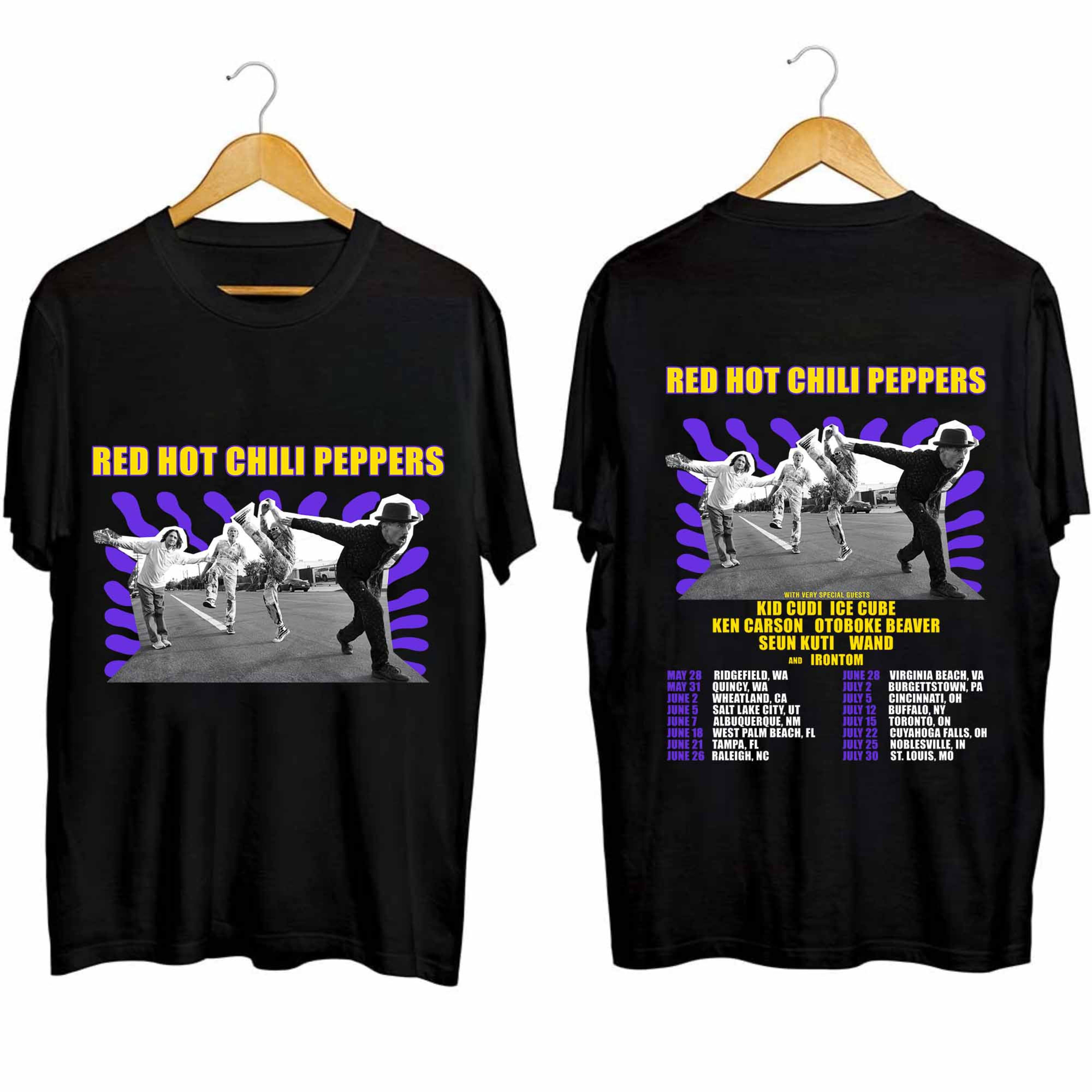 Red Hot Chili Peppers 2024 Tour Shirt, Red Hot Chili Peppers Band Fan