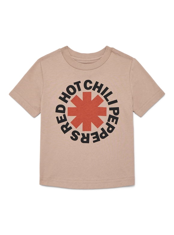 Red Hot Chili Peppers Asterik Toddler Graphic Tee with Short Sleeves, Sizes 12M-5T