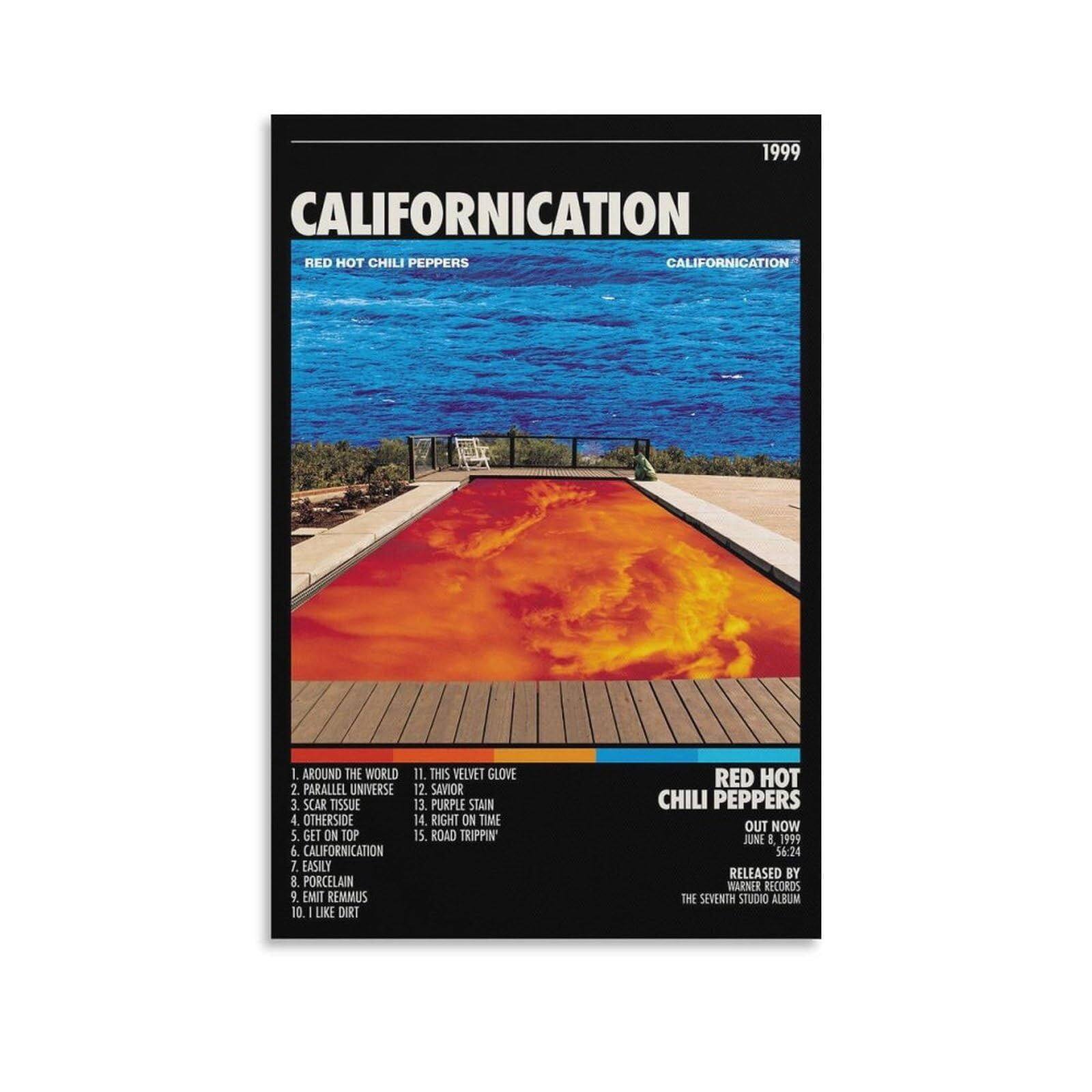 【50cm×50cmポスター】レッチリ カルフォニケーション Red Hot Chili Peppers Californication 11 Canvas Poster