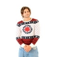 thumbnail image 1 of Red Hot Chili Peppers Logo White Ugly Christmas Sweater, 1 of 2
