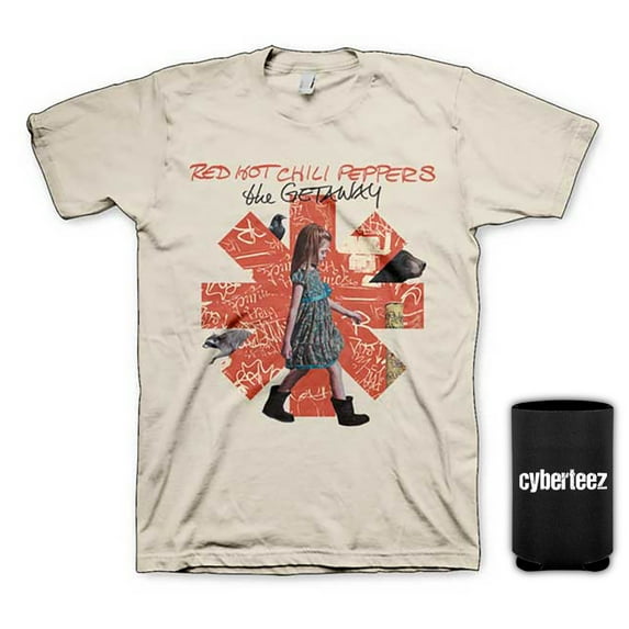 Red Hot Chili Peppers Looking Around Getaway Vintage White T-Shirt + Coolie (M)