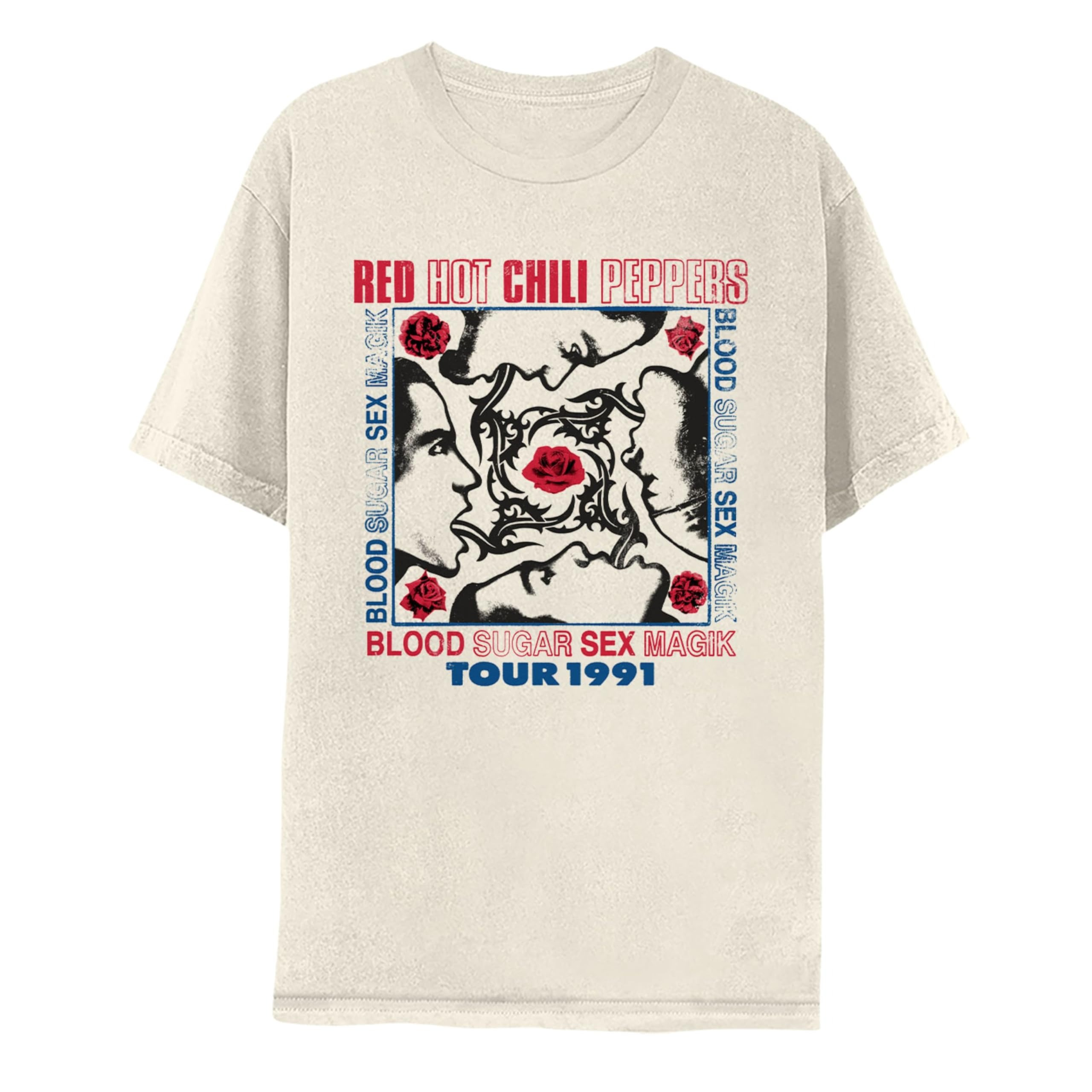 Only & Sons ONSRHCP LIFE RED HOT CHILI PEPPERS TEE - T-shirt con stampa - antique white/avorio