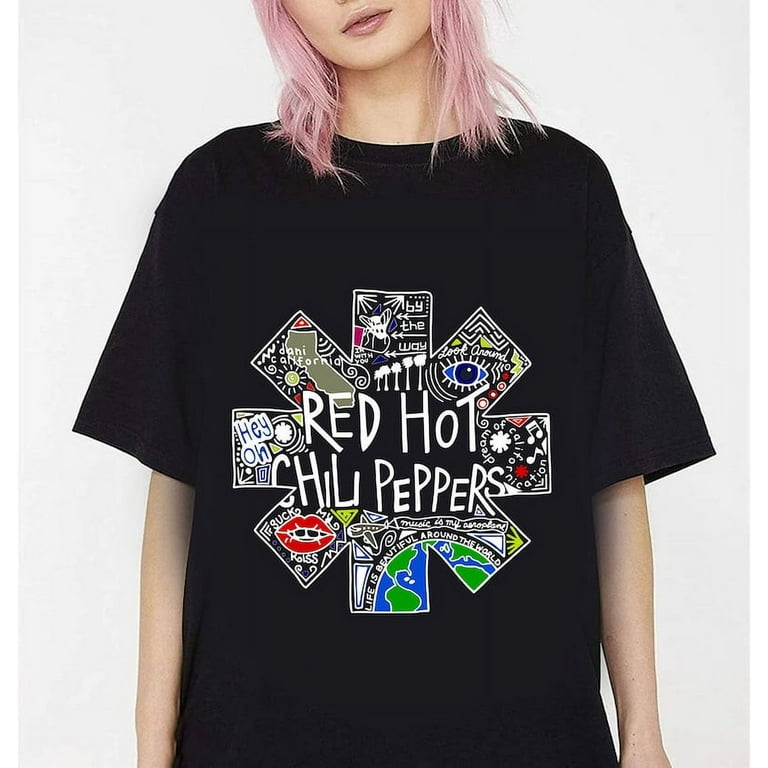 Red Hot Chili Peppers Shirt, RHCP Graphic Unisex Tee, Red Red Hot Chili Peppers Shirt, RHCP Graphic Unisex Tee, Red