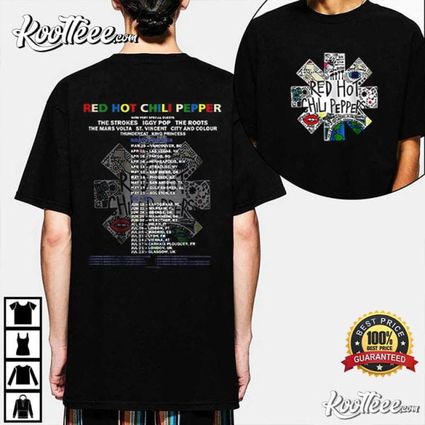 Red Hot Chili Peppers Stadium Tour 2023 Best TShirt