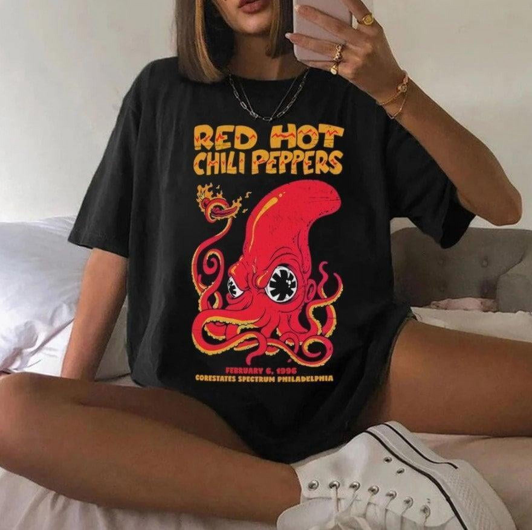 t shirt red hot chili peppers