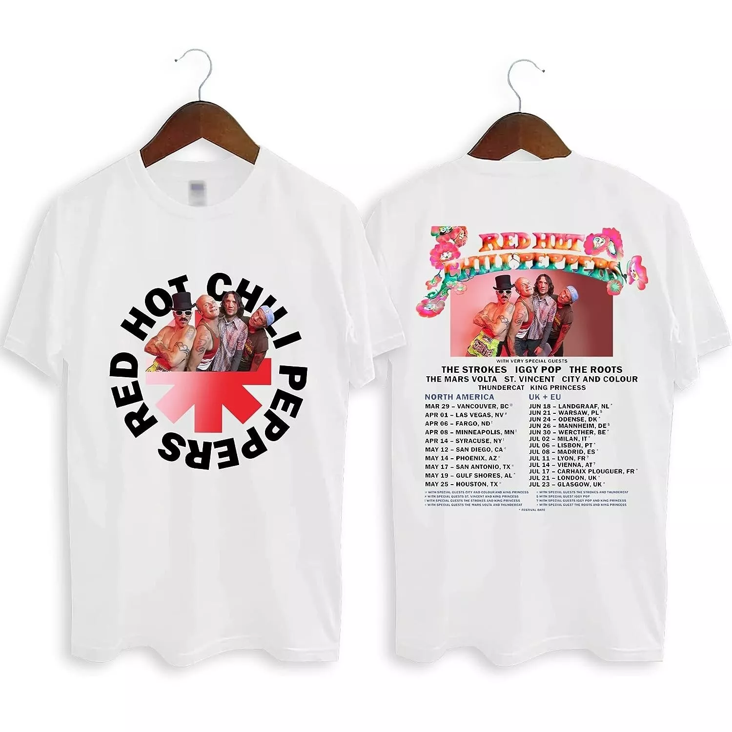 Red Hot Chili Peppers Tour 2023 Shirt, Rhcp The Global Stadium Tour 2023 Shirt