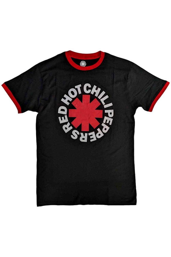 Red Hot Chili Peppers Unisex Ringer T-Shirt: Classic Asterisk (X-Large)