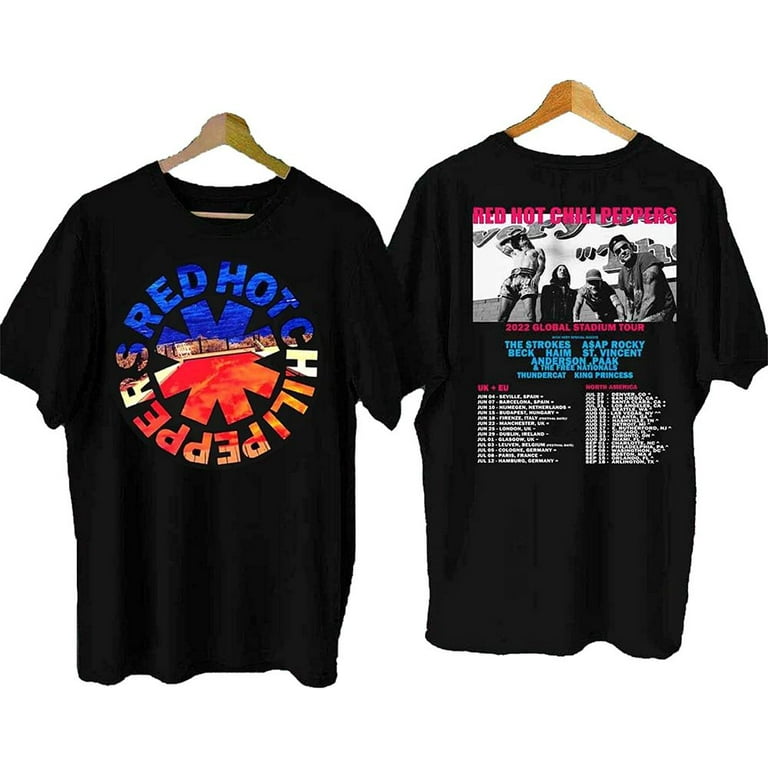 Red Hot Chili Peppers World Tour 2022 RHCP T-Shirt - Walmart.com