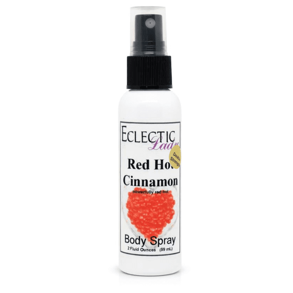 Red Hot Cinnamon Body Spray, Eclectic Lady, Hydrating Mist, Unisex (Double Strength), 2 oz