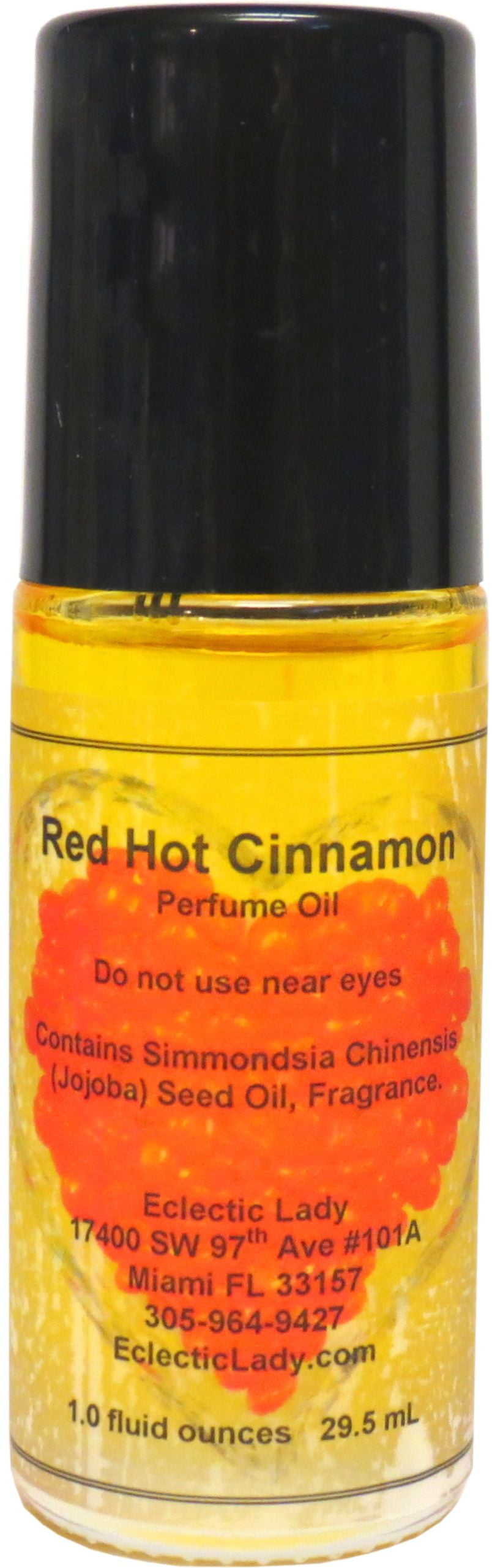 Red Hot Cinnamon Perfume Oil, 1.0 Oz Portable Roll-On Fragrance
