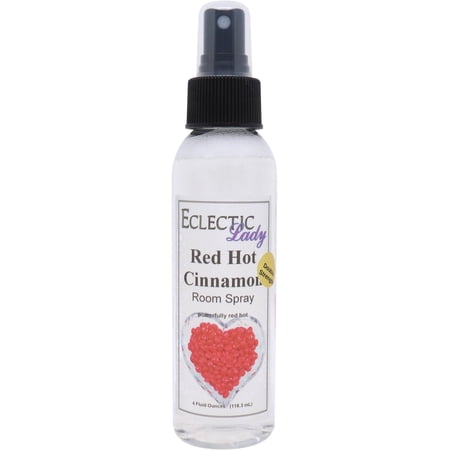 Red Hot Cinnamon Room Spray by Eclectic Lady (Double Strength), 4 Ounces, Fragrant Aromatic Room Mist For Home, Room, Office
