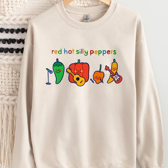 Red Hot Silly Peppers Shirt, Trending Unisex Tee Shirt, Unique Shirt Gift,Cute Chilli Musi